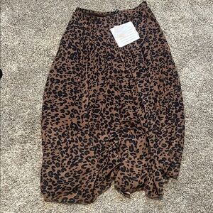 Leopard Print Maxi Skirt
